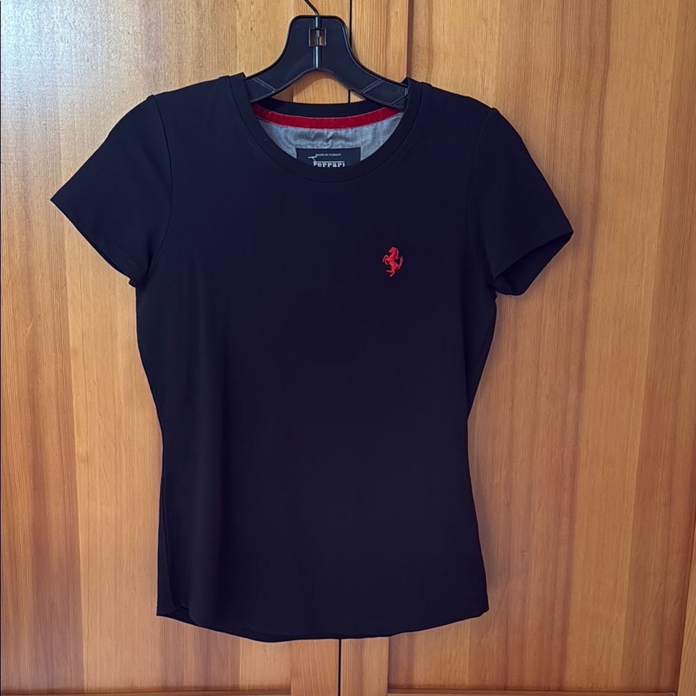 Ferrari Red and Blue Fitted Polo Tee - Picture 2 of 7